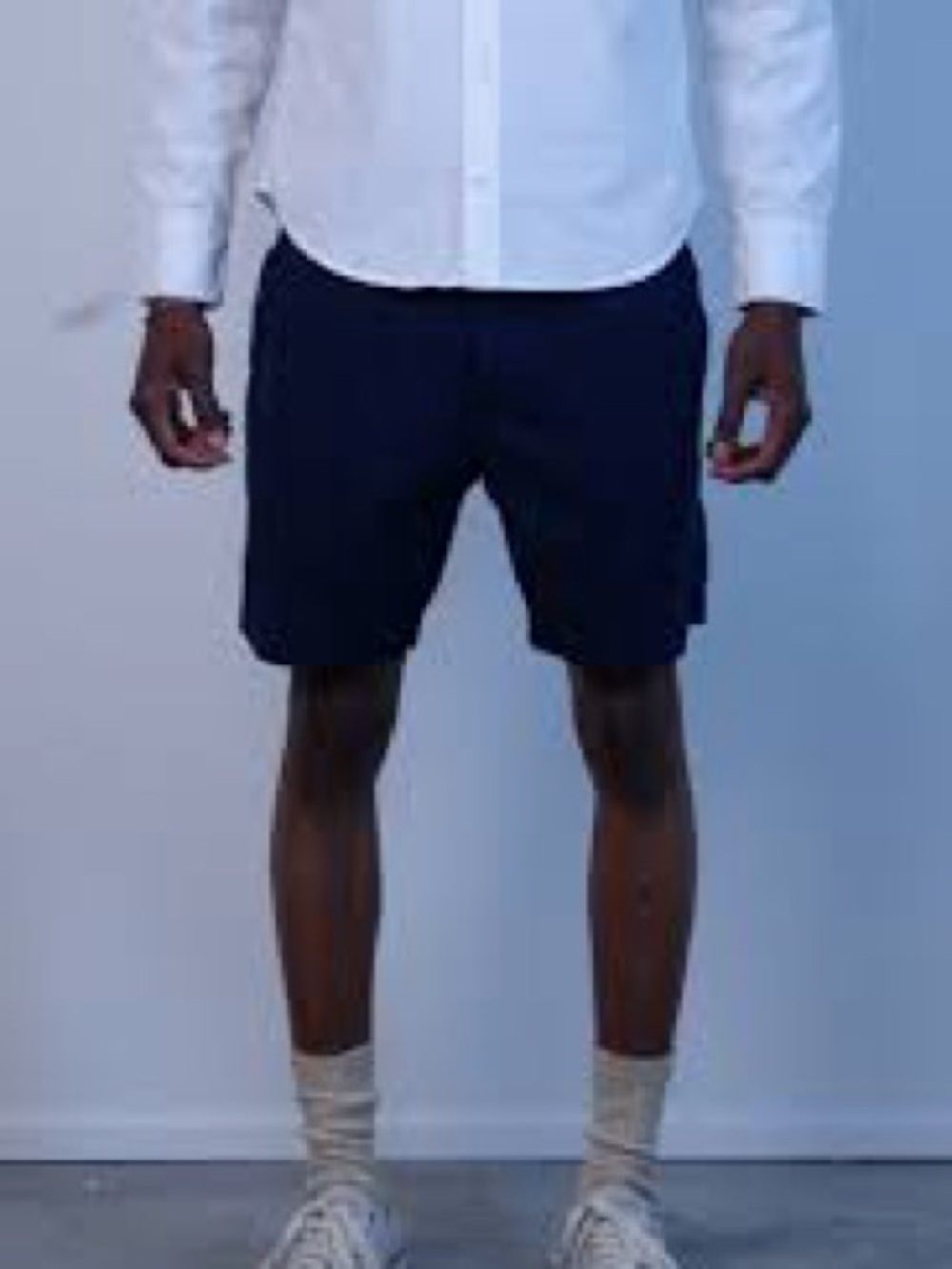 Save Khaki United Relaxed Twill Short Navy Size 36 8” Inseam